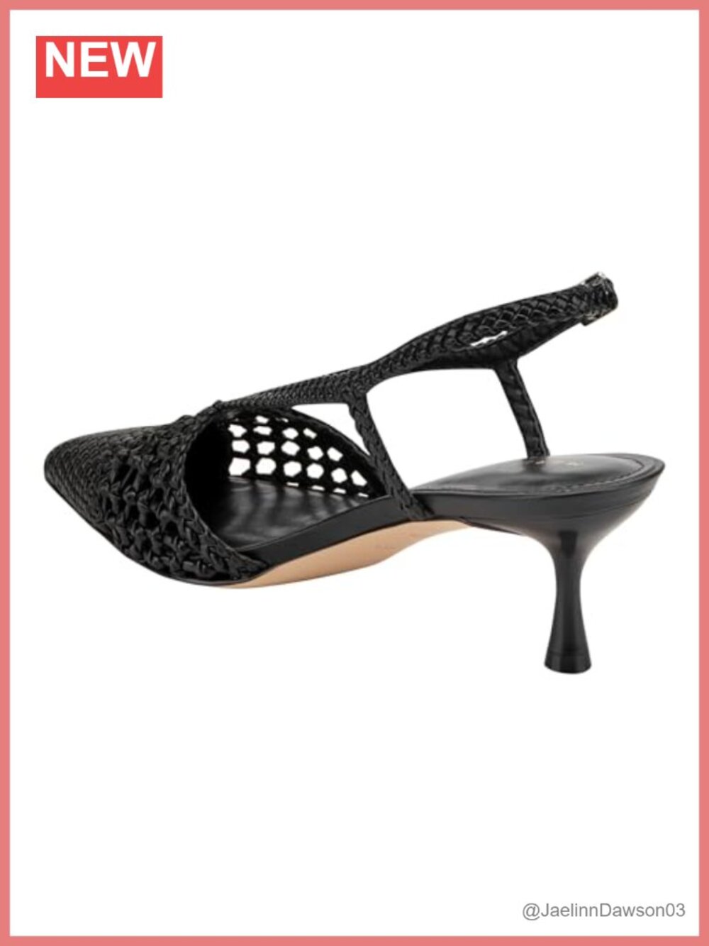 PU Kitten Heel Pumps with Adjustable Buckle